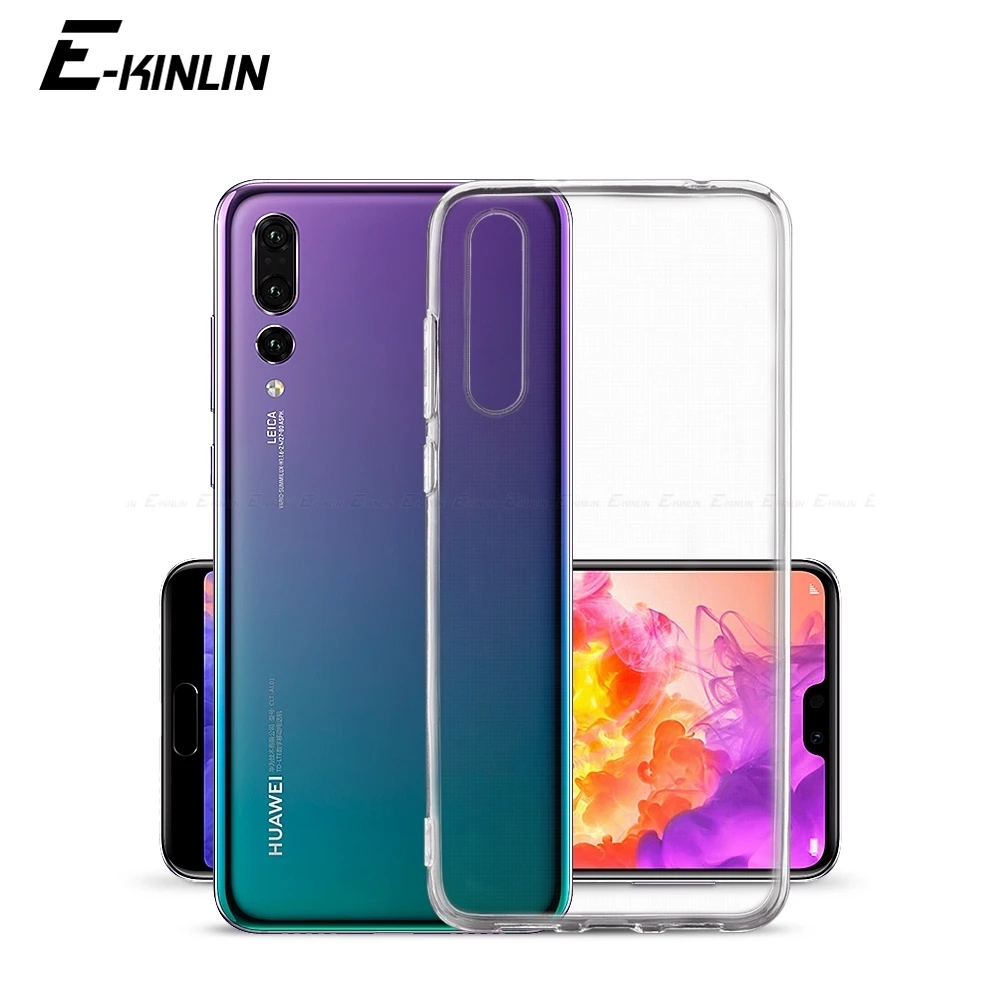 

Silicone Phone Case For HuaWei P30 P20 Pro P10 P Smart Z Plus 2019 Mate 30 20 X 5G Lite Honor 10i View 10 Clear Soft TPU Cover