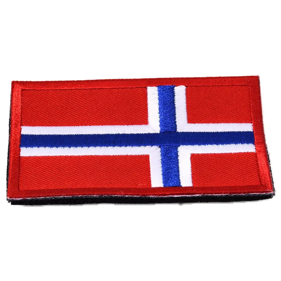 

National Flag Embroidery 3D Badge Patch Military Armband Backside Patches Norway