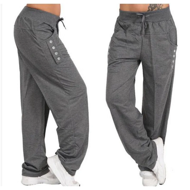 Men Sport Pants Mens High Waist Running Jogging Trousers Elastic Breathable Bottoms