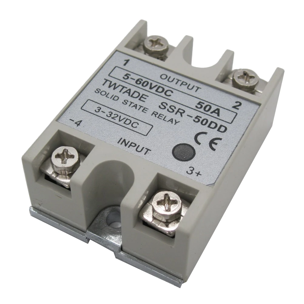 

High quality Single Phase solid state relay SSR-50DD 50A actually 3-32 DC TO 5-60 DC SSR 50DD relay solid state
