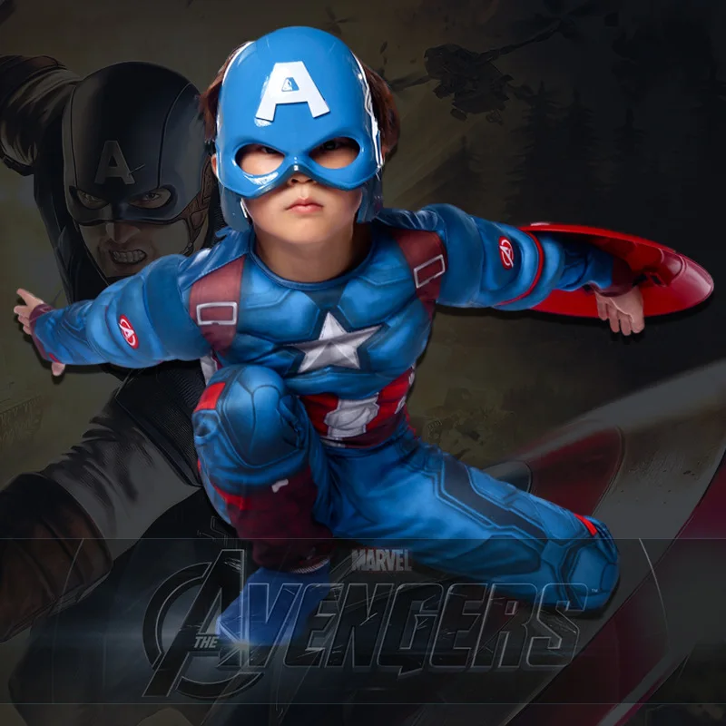 

2017 U.S.A Muscle Children Clothing Holy Cosplay Masquerade Show Serve Catamite Superman Hero