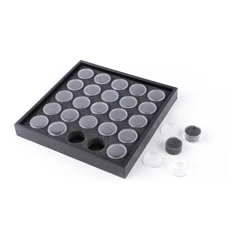 Empty 25/50 Space Nail Art Powder Gems Rhinestone Storage Container Case Box Plate Manicure Tool 5
