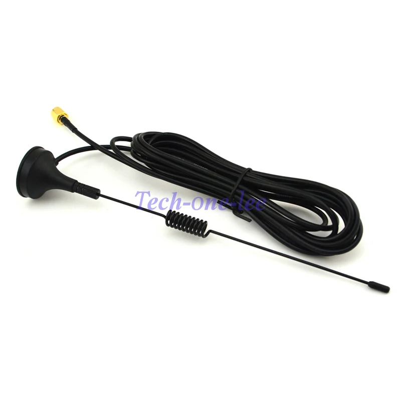 1 piece 3DBi Gains ADS B 1090Mhz SMA Male Plug Connector Aerial Magnetic Base RG174 3M 2