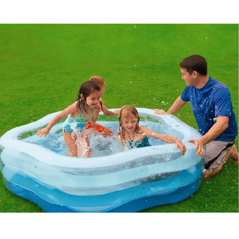 

Kids Paddling Pool Big Inflatable Cinquefoil Swimming Pool Heat Conservation Children Paddling Pool C81