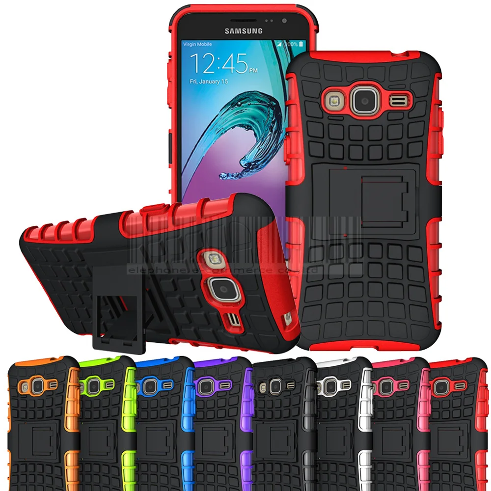 Прочный Гибридный Kickstand Case Impact Обложка для samsung Galaxy J3 2016 J320/J3 небесно-4 г LTE/Amp