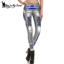 [You're My Secret] Модные Синие леггинсы со Звездными войнами женские леггинсы с принтом комикс Косплей тонкие леггинсы для девочек Femme Mujer фитнес