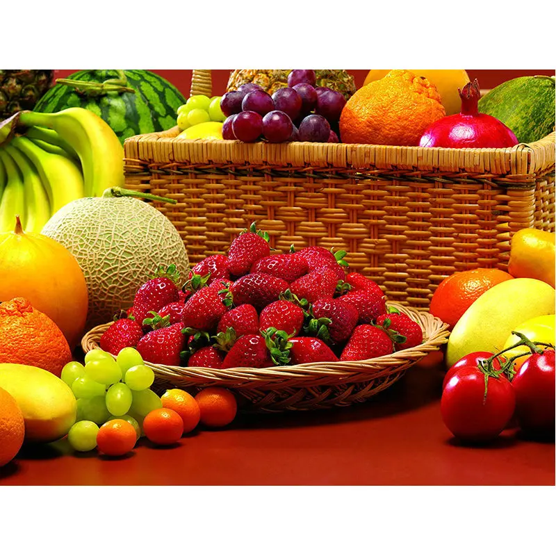 

3D Diamond Embroidery fruits picture diamond Painting Cross Stitch kits Strawberry pattern DIY Craft Mosaic painting Home Decor