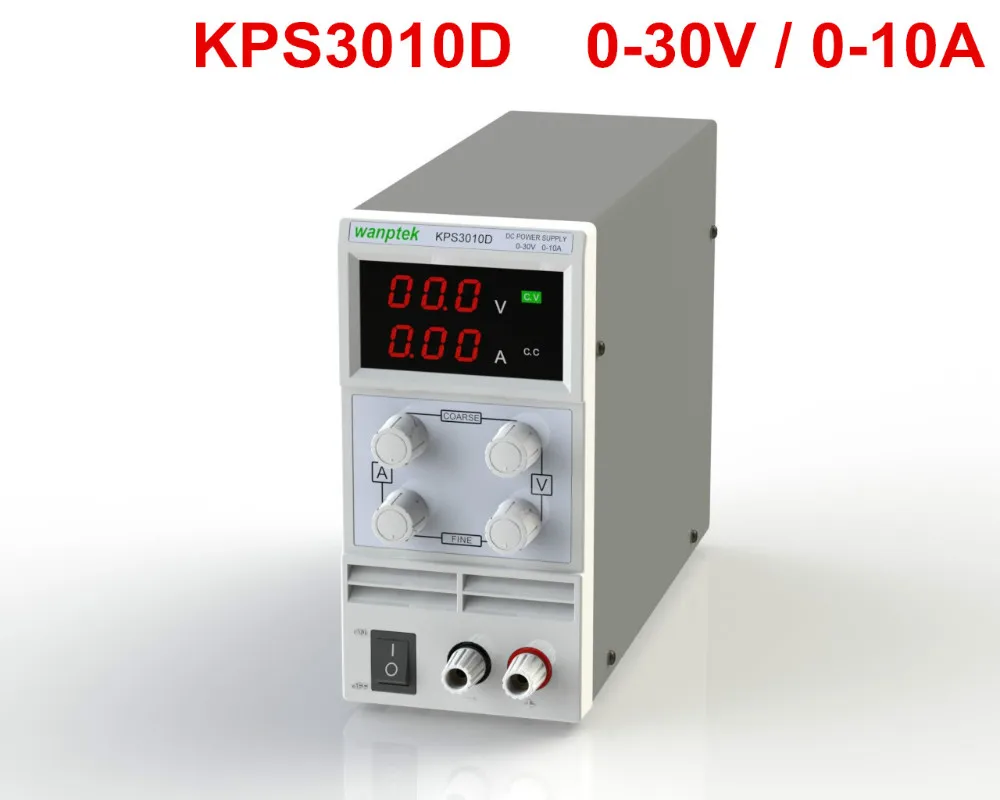 

KPS3010D Adjustable High precision double LED display switch dc Power Supply protection function 30V10A 110V-230V diy regulated
