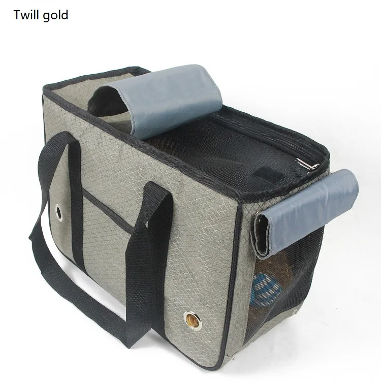 Открытый собак Pet Carrier 2,5 кг 5 кг 7,5 кг мешок собака Все прикрыто метро Carriable животное безопасности сумка Pet Carrier Кошка нейлоновая сетка классическая - Цвет: TWILL GOLD