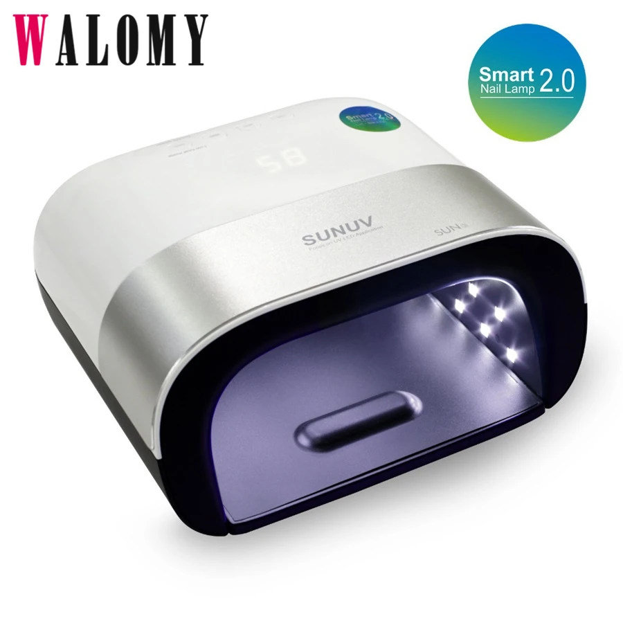

48W LED SUN3 Smart 2.0 Pro Nail Dryer Invisible Digital Timer Display Led Nail Lamp For Drying Nail Gels Machine Nail Art Tools