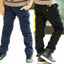 Child pants 2017 spring child trousers british style plaid casual pants fashion boys pants child trousers pants for boys