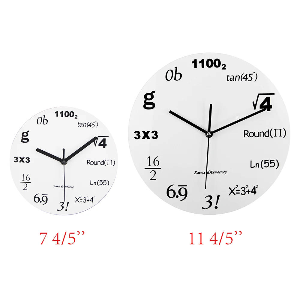 Мода Акриловые Настенные Часы Современный Дизайн Новинка Математика Уравнение Часы Horloge Стены Искусства Часы Relogio Де Parede Домашнего Декора