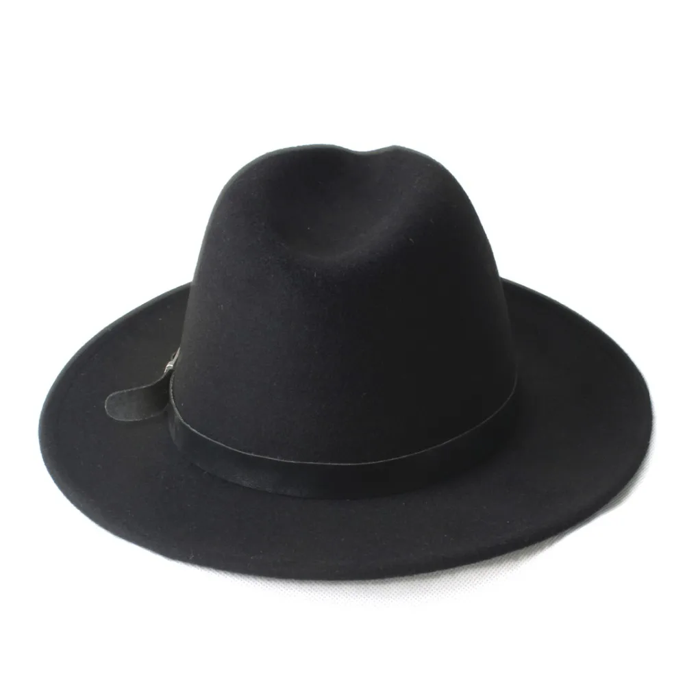 Новая мода Мужские Женские Chapeu Feminino Fedora Шляпа с широкими полями кожаный ремешок Джаз церковная Кепка Панама Федора топ шляпа от солнца 20