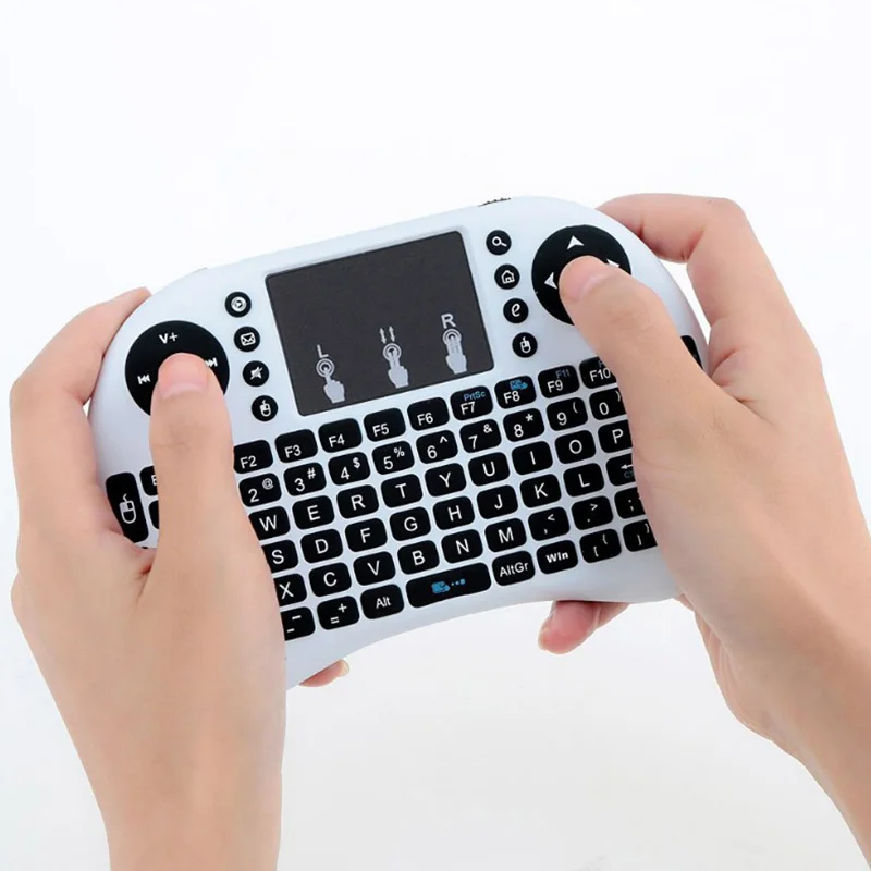 Ri i8 Беспроводная клавиатура BlackLight Мини Русский QWERTY английский тачпад мышь