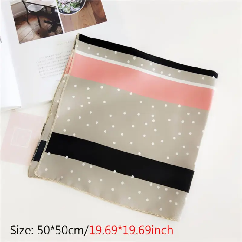 Small Scarf Soft Hair Tie Band Decorative Multifunctional Head Scarf Multicolor Stripe Print Kerchief Neck Small Scarf Soft Hair Tie Band Decorative Multifunctional Head Scarf Multicolor Stripe Print Kerchief Neck