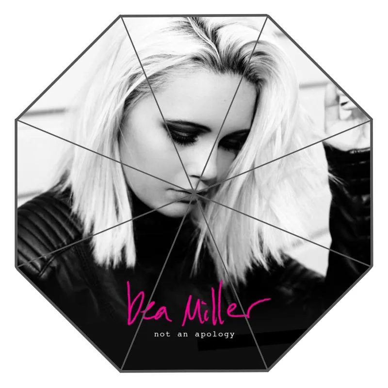 

Custom Beatrice Miller Umbrella Rain Women Three Folding Customized Umbrella Female Rain Tools Unique Parasol Umbrella