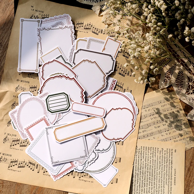 YPP CRAFT 50pcs Differents Labels Paper Stickers for Scrapbooking Happy Planner/Card Making/Journaling Project | Дом и сад