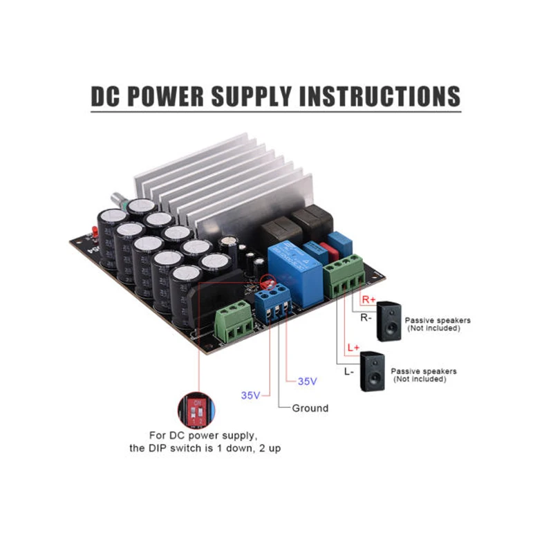 MOOL TDA8954 210 Вт + 210 Вт стерео 2,0 сверхвысокая мощность двойной канальный аудиоусилитель доска