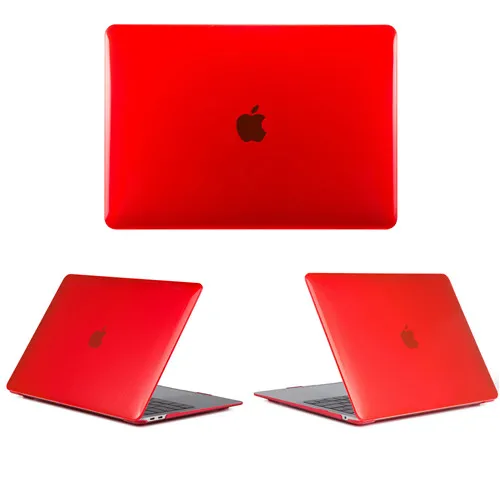 New Laptop Case For Apple Macbook Air Pro Retina 11 12 13 15,Cover for mac book New Pro 13.3 15.4 inch With Touch Bar,A1932+Gift - Цвет: Crystal Red