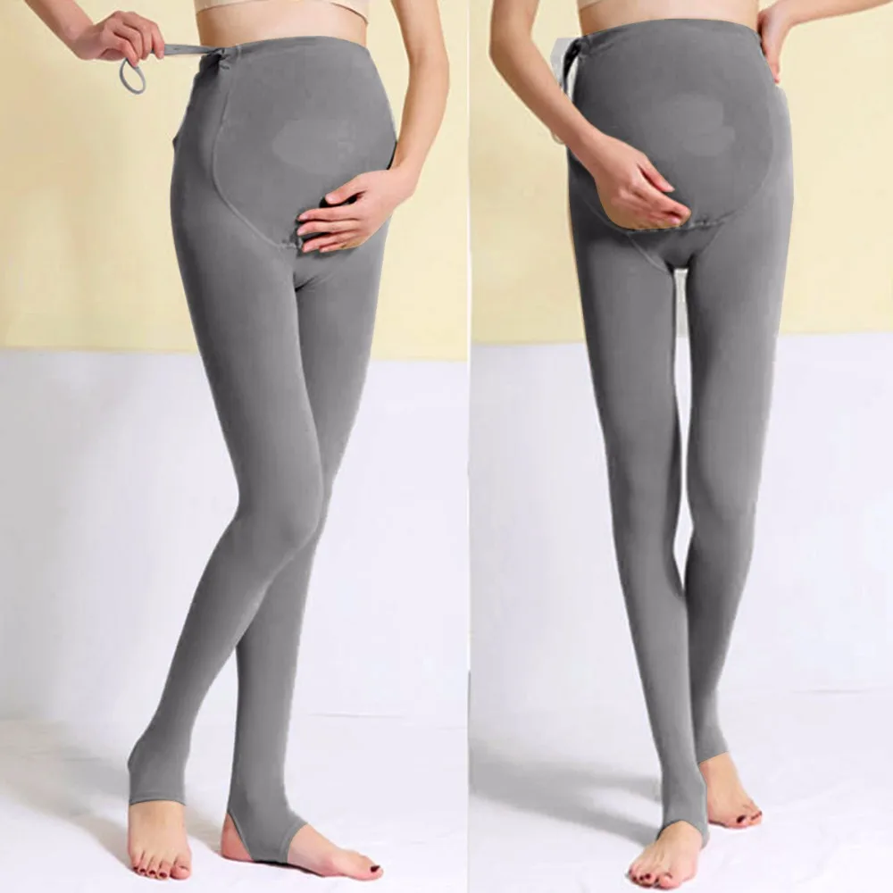 Puseky Одежда для беременных зимние однотонные регулируемые Леггинсы для беременных женщин толстые универсальные брюки для беременных Polainas