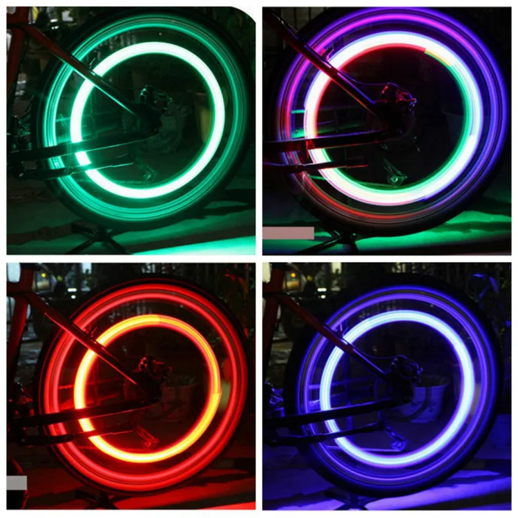 Sale Silicone Bicycle Head Light LED Bike Light Strobe Bike Tail Rear Wheel Spoke Lights Flashlight Mountain Bicycle Accessories Lamp 9