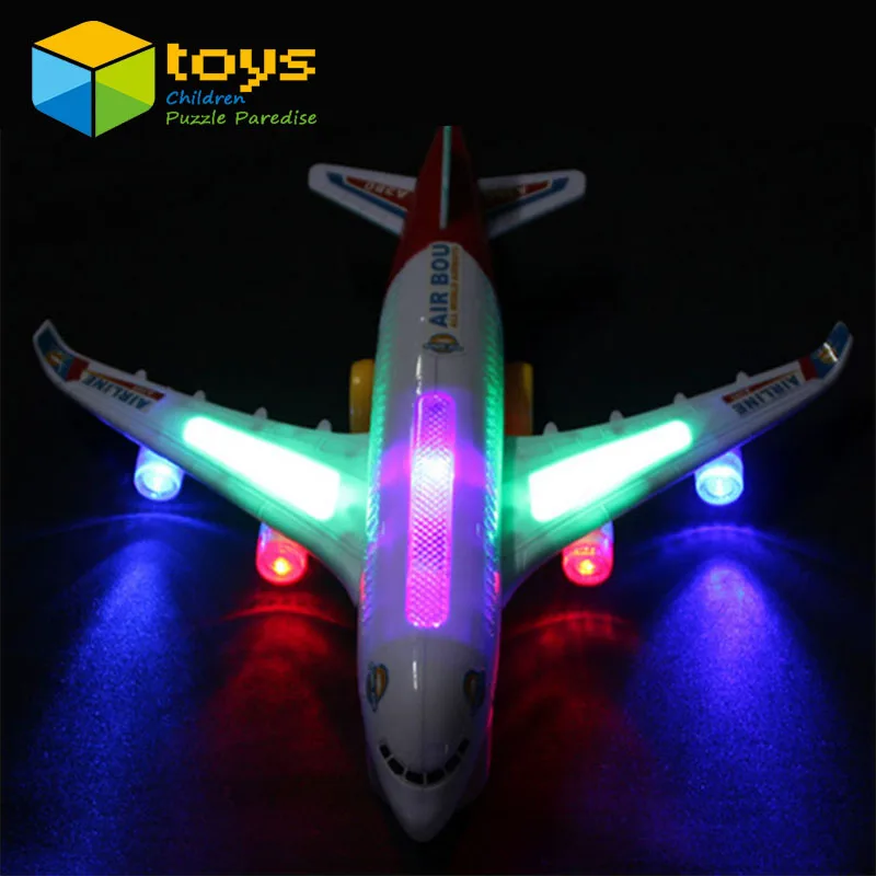 Light Music Universal Airbus A380 Plane Model Flashing Sound Electric