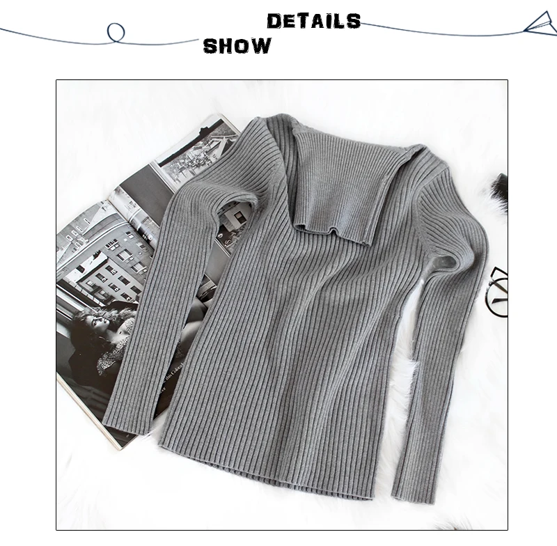 Warm Winter Women Sweater Turtleneck Pullover Knitted Sweaters For Ladies Long Sleeve High Elasticity Soft Pullovers Autumn 2018 (11)