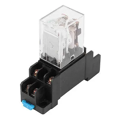 DC24V/DC12V/AC110V/AC220V Coil 8 Pin DPDT Green LED Pilot Lamp Power Relay w 8 Screw Socket JQX-13FL DC24V/DC12V/AC110V/AC220V Coil 8 Pin DPDT Green LED Pilot Lamp Power Relay w 8 Screw Socket JQX-13FL