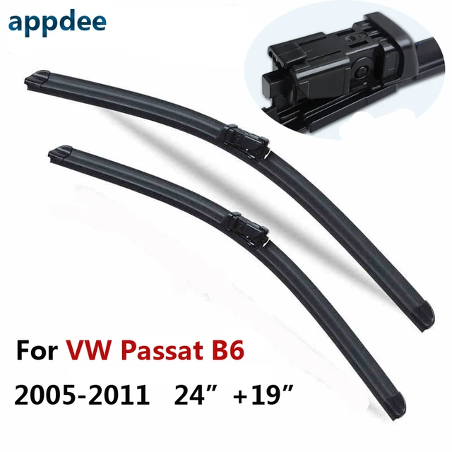 24''+19'' Pair Windscreen Wiper Blades For VW Volkswagen Passat B6 3C