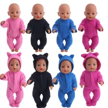Кукла единорог пижамы ночные рубашки 4 цвета для 18 дюймов американский и 43 см ребенок новорожденный кукла для нашего поколения Рождество игрушка для девочки