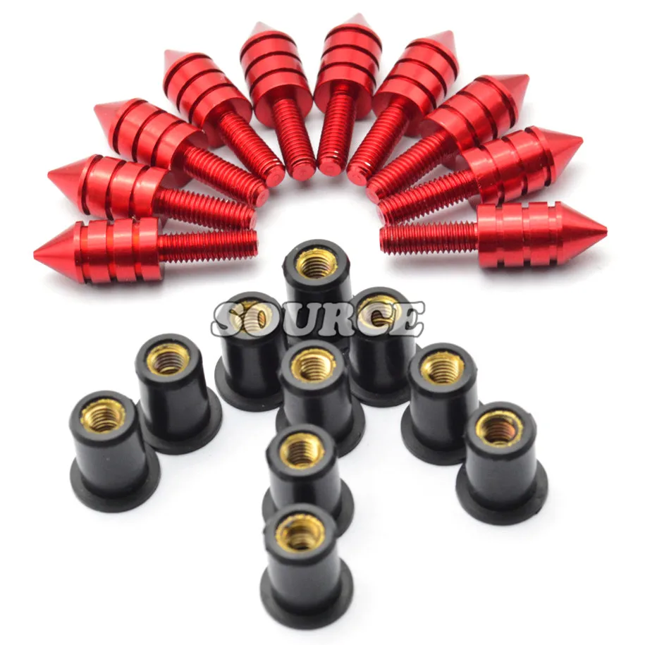 

Universal M5 Motorcycle Windshield Spike Bolts Screw Nuts Bolts For Ducati HyperStrada BMW S1000XR S 1000 XR S1000 XR F700GS