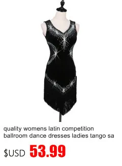 Платье для латинских танцев женское платье для соревнований для взрослых леди с кисточками Сексуальная бахрома для сальсы Бальные танго ча Румба Самба платья для танцев