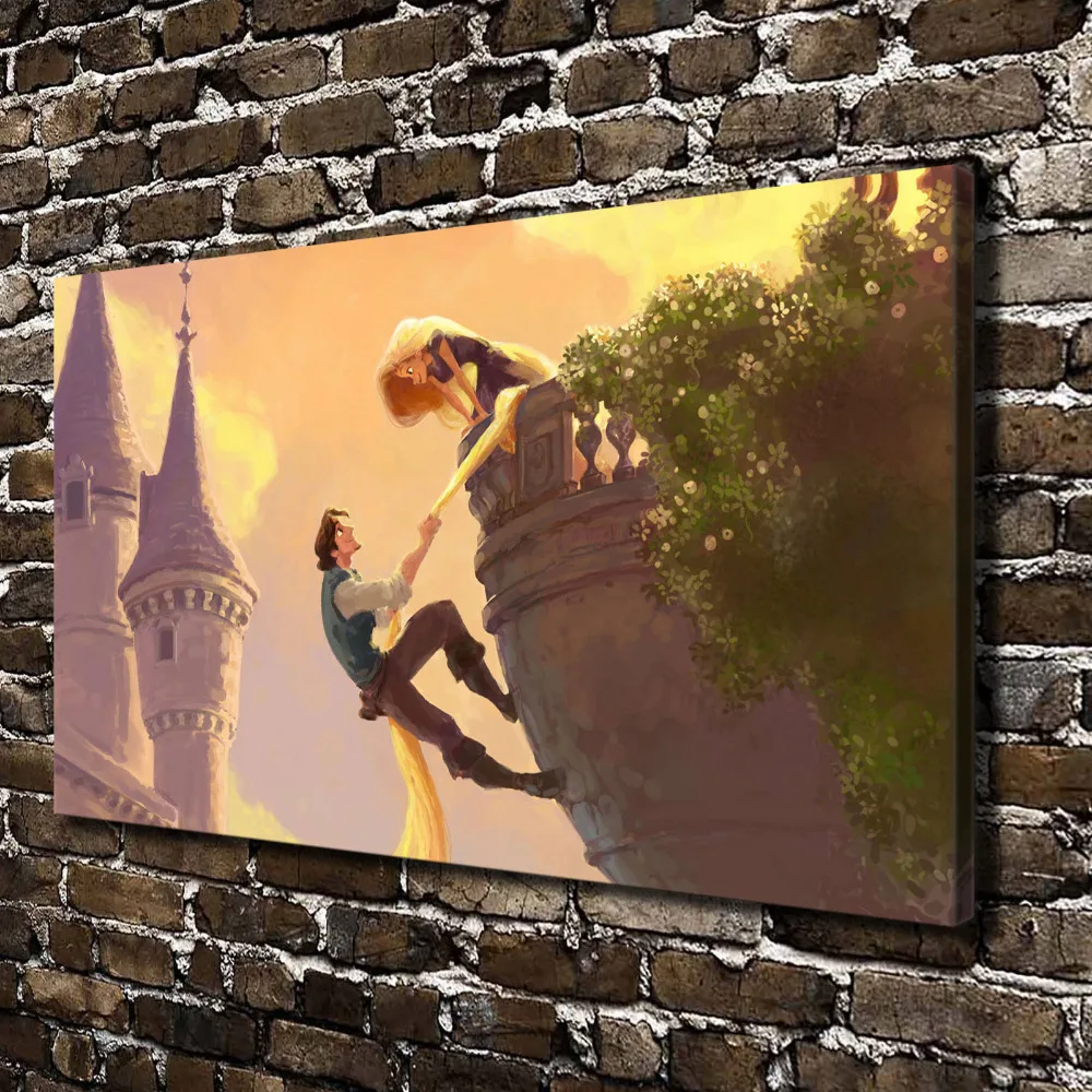 Hd キャンバス プリント 漫画の映画ポスター もつれ た ラプンツェル C X61 家の装飾リビング ルーム の寝室の壁写真アート絵画 Pictures Silk Wedding Bouquets Pictures Of A Tool Boxpictures Of Black And White Roses Aliexpress
