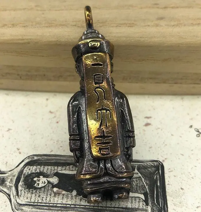 EDC латунь китайские зомби Подвеска со шнурком шарик Паракорд нож инструмент