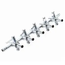 Аквакультуры 5-Way поток воздуха Управление рычаг клапана с авиа разъем пробки для аквариума