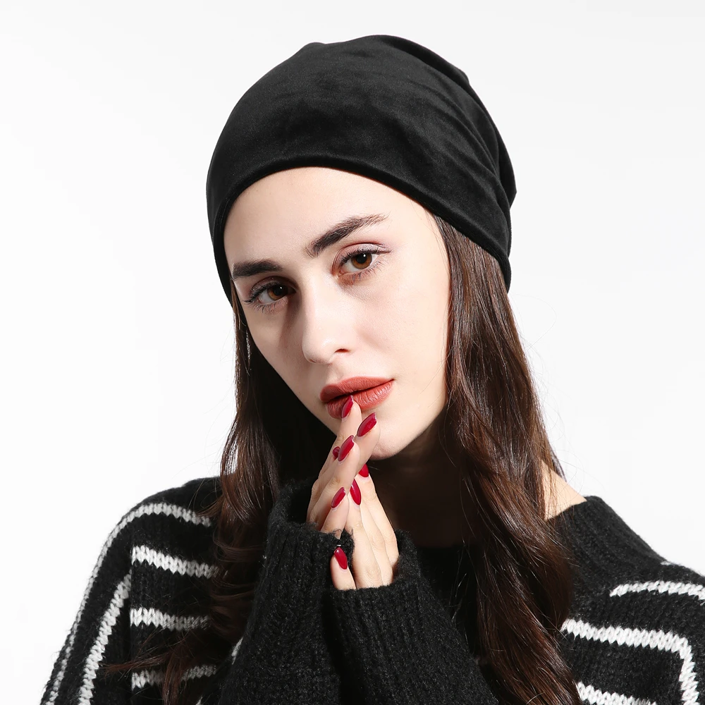 Wearzone мода унисекс бархатная женская зимняя шапка Мужская Skullies Beanies Теплая Зимняя кепка мужская вязаная шапка хип хоп шапка мужская шапка