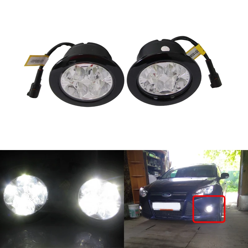 

3.5Inch 90MM E4 R87 Round Led Fog Light Xenon White Fog Lamp Car Styling Universal Use Ultra Bright Auto Car Led Lights