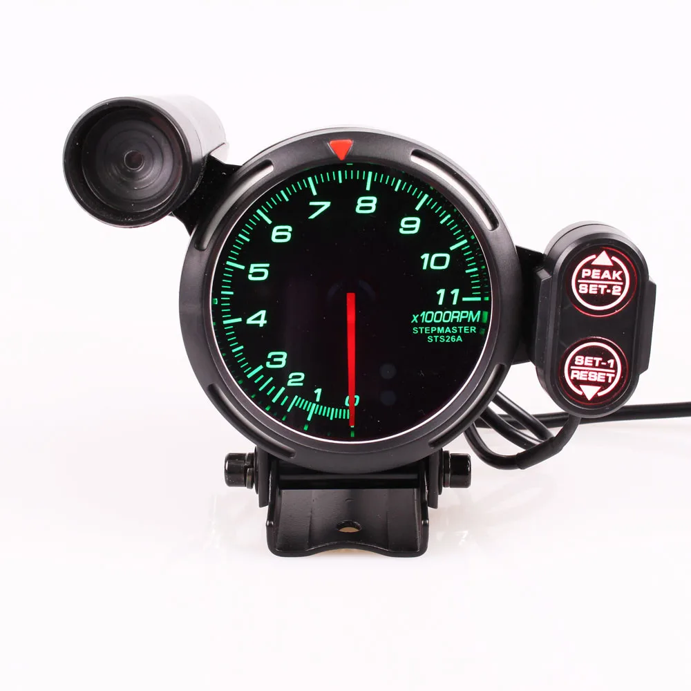 Универсальный 3 75 &quotскоростной тахометр Gauge Kit синий светодиод 11000 об/мин с