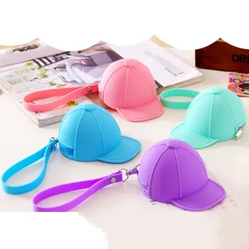

1Pcs Children Coin Purses Creative Colourful Silicone Kids Wallets Cute Lovely Gifts Coin Key Holders Random color