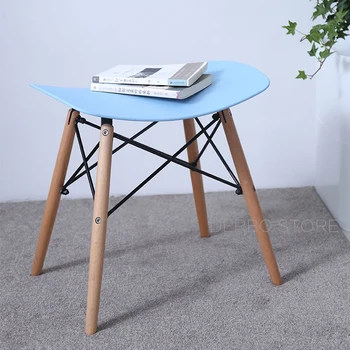 

Popular Modern Design Plastic and Wood Dining Stool Chair Shoes Changing Stool Makeup Stool Ottomans Stool Low Stool Chair 1PC