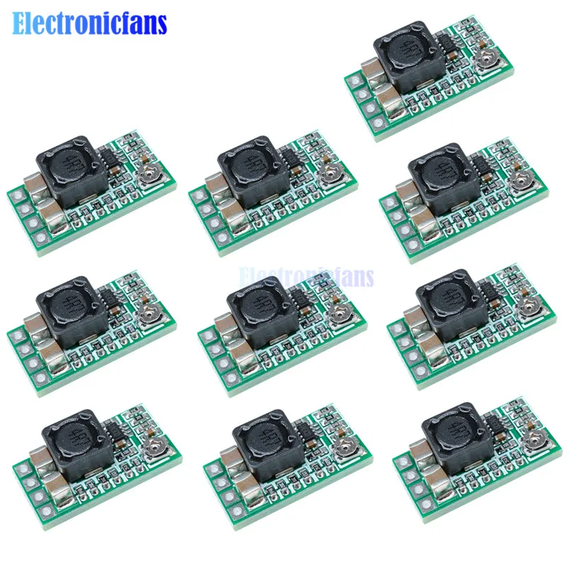 10 шт./лот ультра-маленький Размеры DC-DC Шаг вниз Питание модуль 3A понижающий преобразователь Регулируемый 1,8 V 2,5 V 3,3 V 5V 9V 12V понижающий