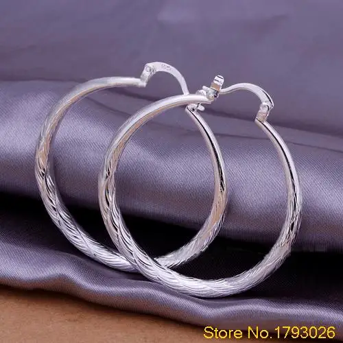 Women's Simple Style Circle Silver Plated Fashion Earrings Drops Dangles 4TO6 | Украшения и аксессуары