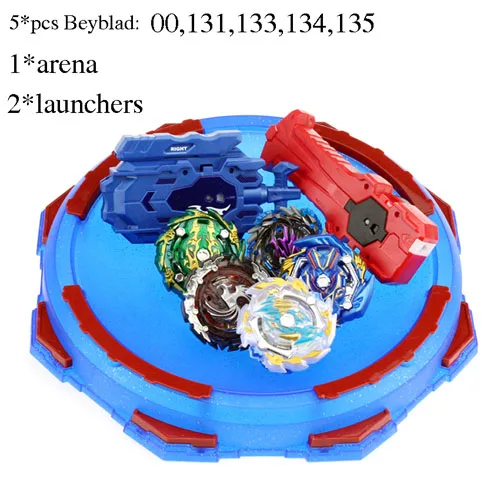 Hot Set Arena Launchers Beyblade starter Bey Blade blades metal burst bayblade stater set high performance battling top - Color: 5 Pcs - B