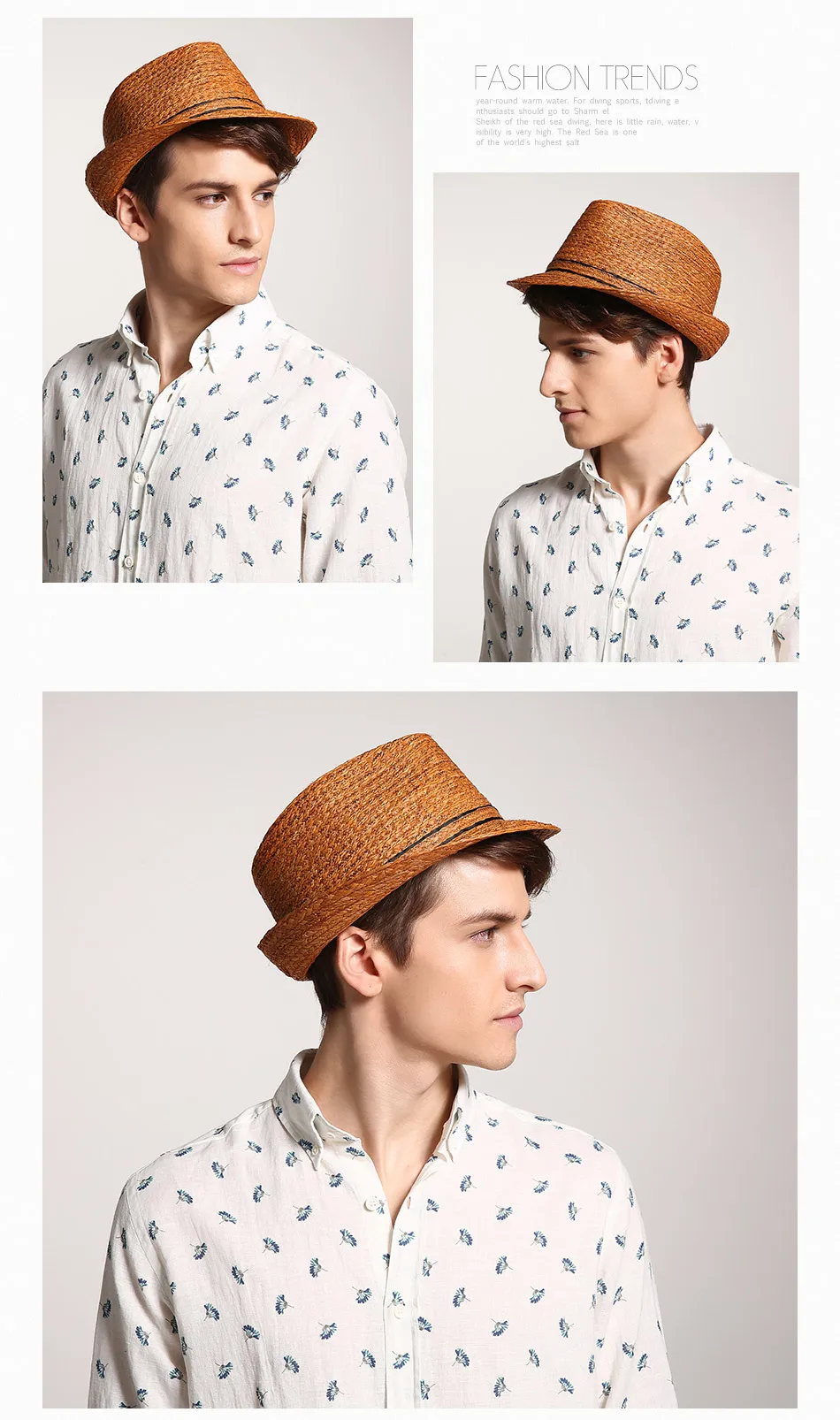 Классическая мужская соломенная шляпа рафия, летние солнцезащитные шляпы с защитой от ультрафиолета для мужчин, фетровая шляпа, модная пляжная шапка Трилби унисекс, праздничная 57-59 см