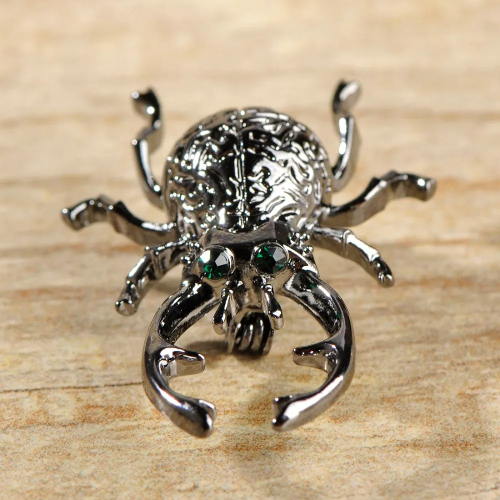 Funmor маленькая эмалированная черная брошь с жуком золотого цвета реалистичная