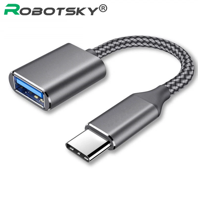 

OTG Type C Adapter Cable USB C Type-C Male to USB 3.0 Female Charge Data Sync USB-C Converter for Samsung Galaxy Huawei Xiaomi