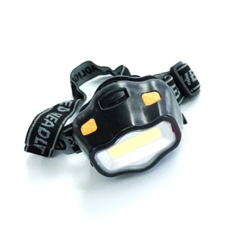 

LED Outdoor Portable Rechargeable Head Torch Zoomable Headlamp Light Lamp COB Plastic Headlight Glare Head-Mounted Searchlight