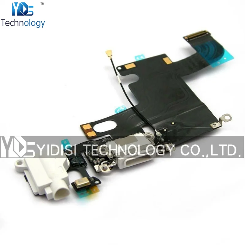 10pcs lot NEW Charging Port USB Dock Connector Headphone Audio Jack Flex Cable Ribbon for iPhone 6 6g 4 7 White Grey