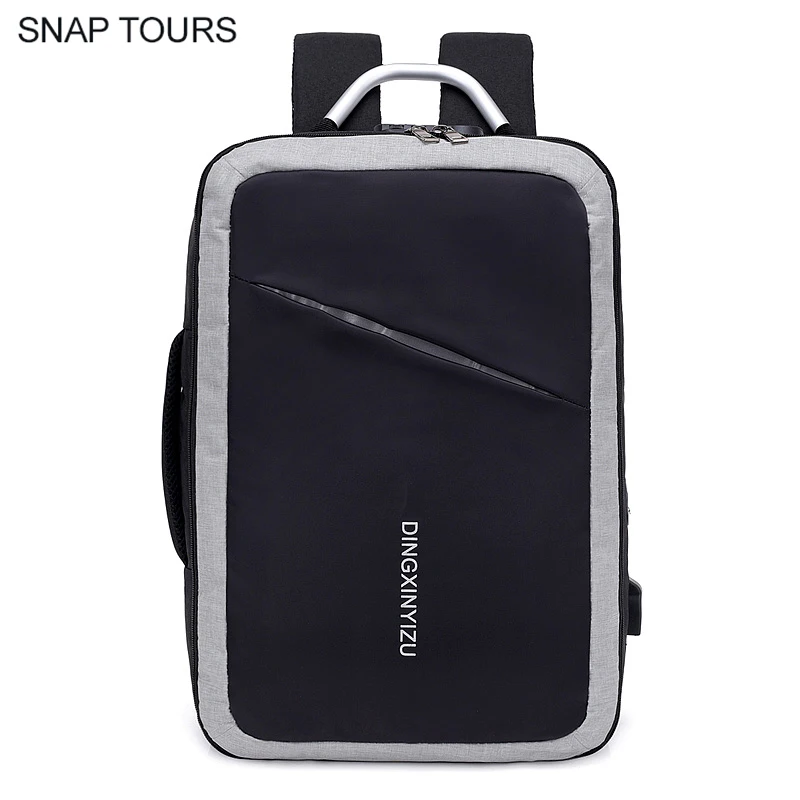 SNAP TOURS бренд Multifunction Big Space мужской Anti Theft рюкзак с USB Модные водостойкие черный Путешествия Рюкзаки для мужчин