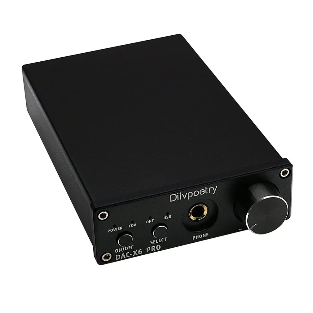 Dilvpoetry X6 Pro декодер DAC hifi-усилитель для наушников декодер 24 бит/192 кГц коаксиальный/оптический/USB стерео аудио декодер ЕС вилка
